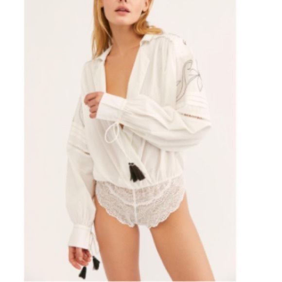 Free People White Bali In Your Dreams Bodysuit - Picture 4 of 4